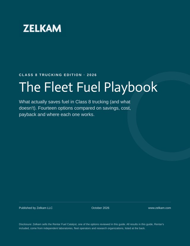 Cover of The Fleet Fuel Playbook, Class 8 Trucking Edition